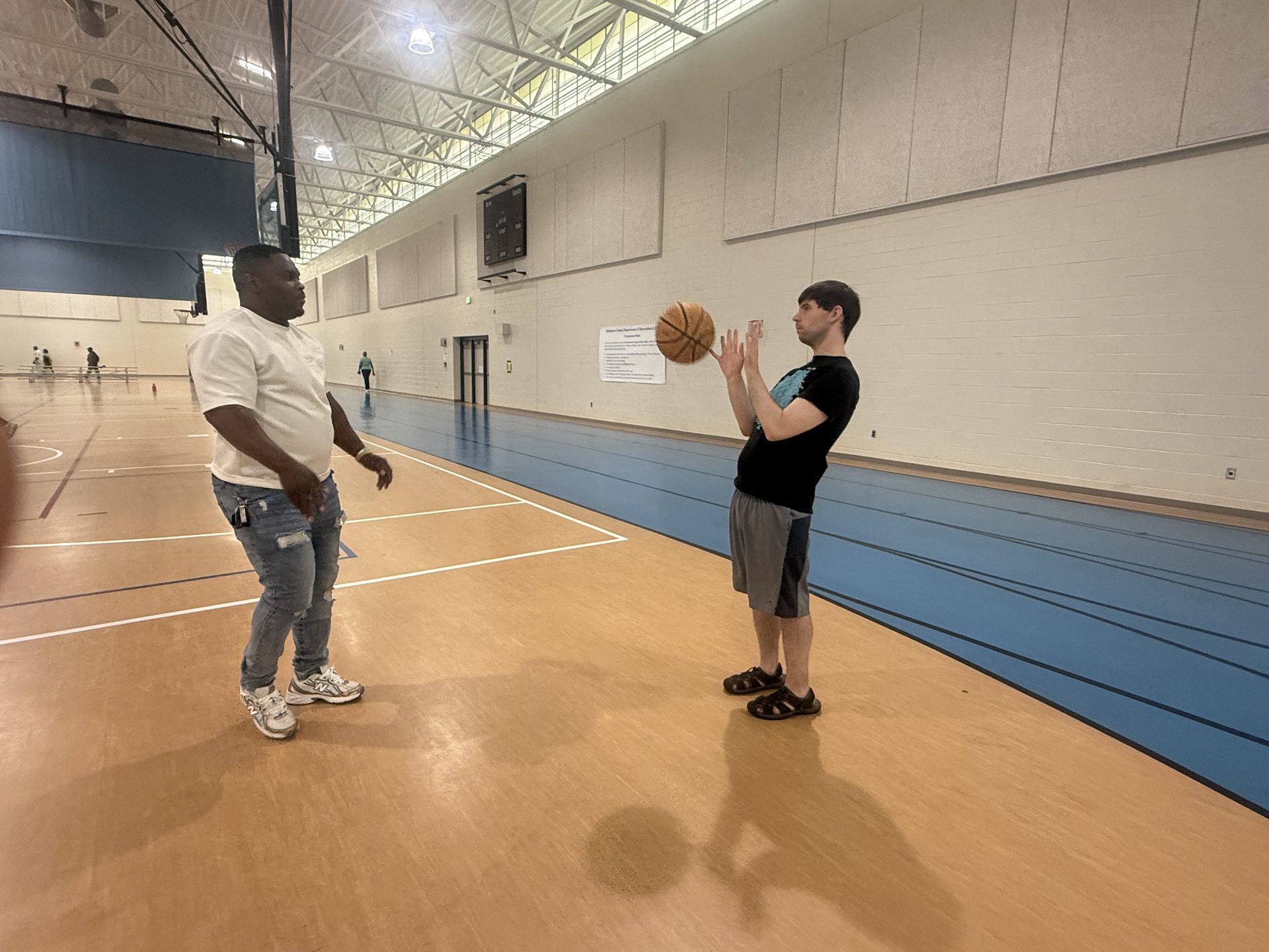 Recreation time in the gym